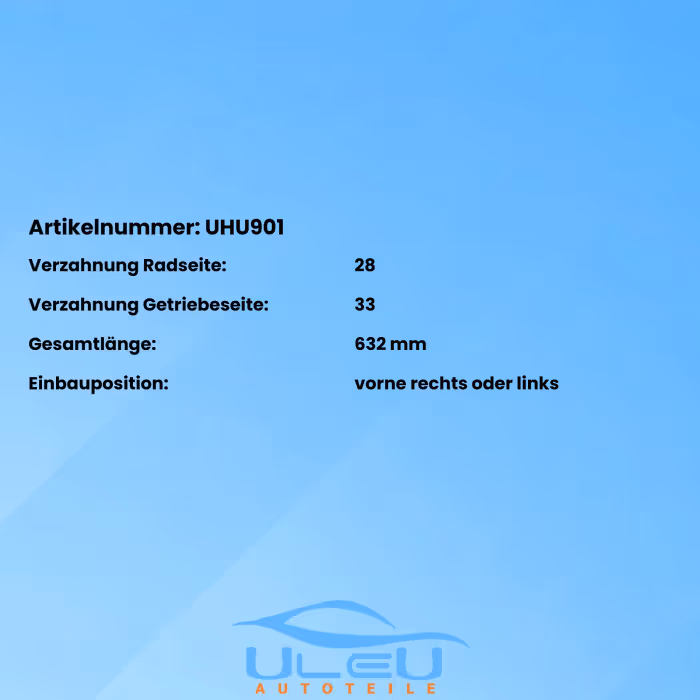 Antriebswelle Hummer Hummer H3 vorne 632 mm